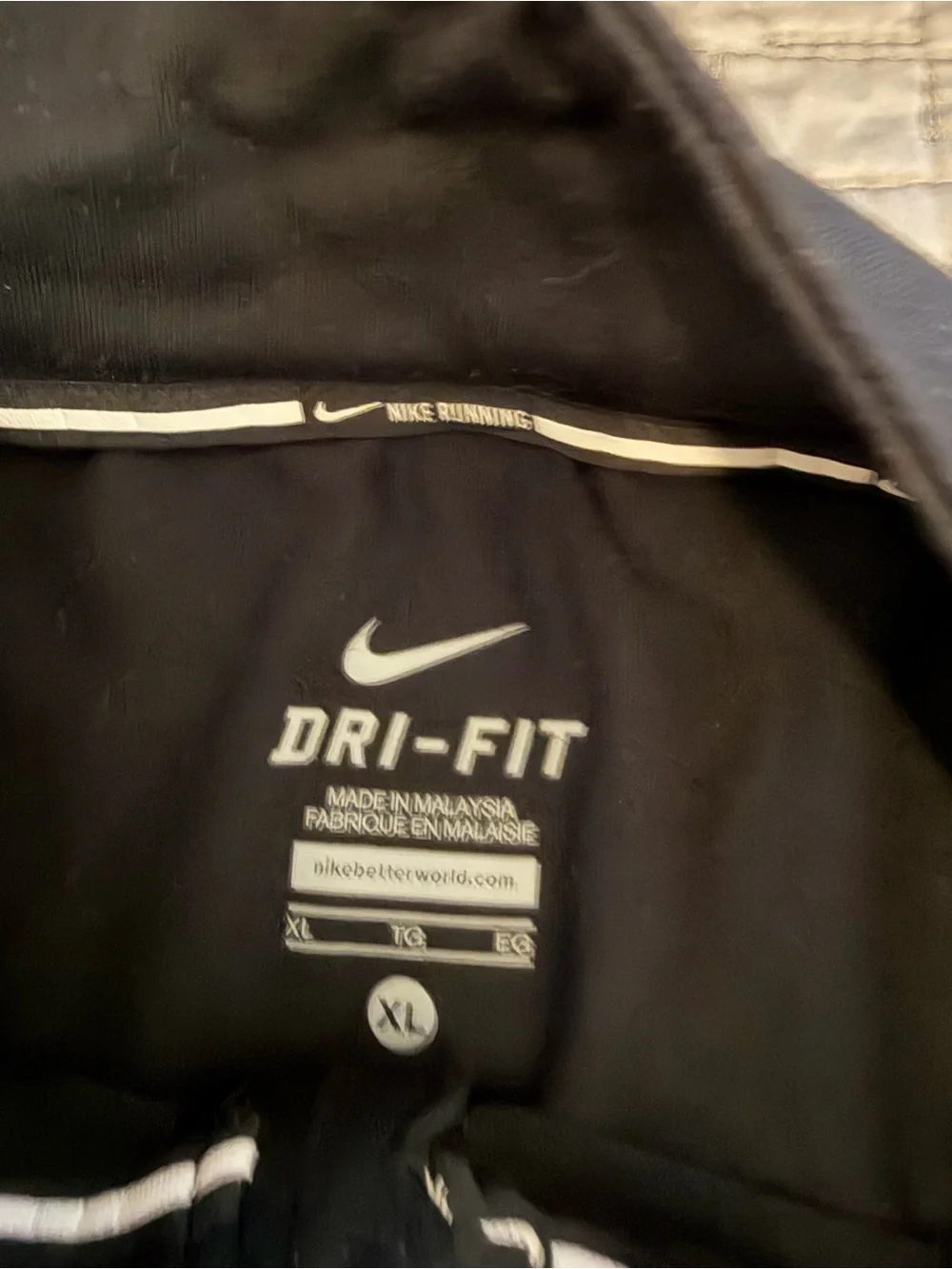 Nike Black Men's Quarter-Zip Training Pullover